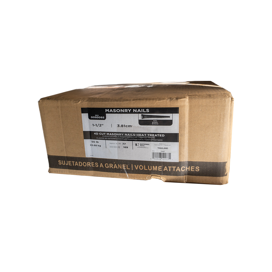 Pro-Fit 4D 1-1/2" Tapered Brite Cut Masonry Nail