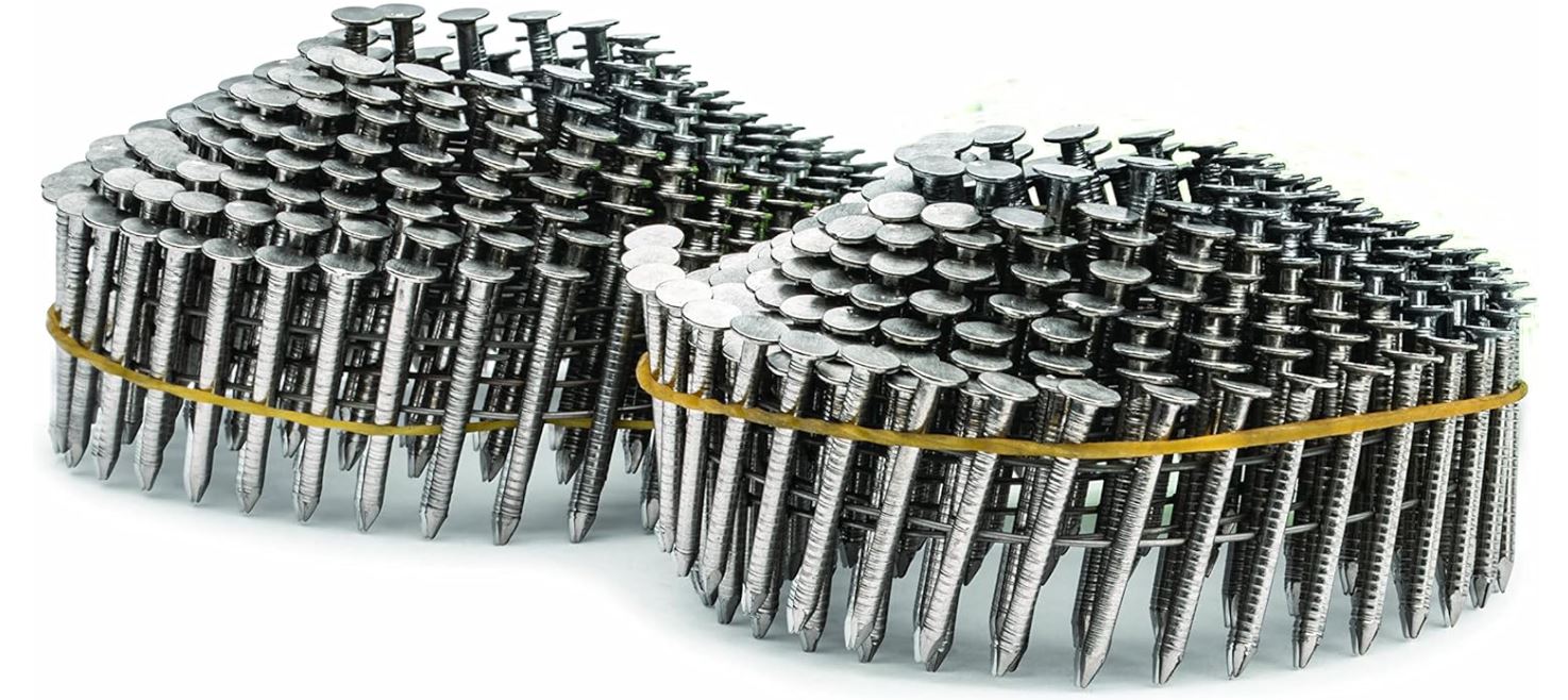 0136264 1" Stinger Plastic Cap 304 Stainless Steel collated ring shank nails