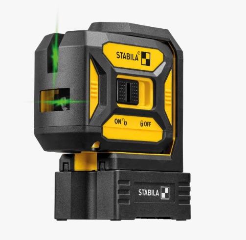 Stabila LAX 320 G Green Beam Cross Line Plus Plumb Point Laser 03190