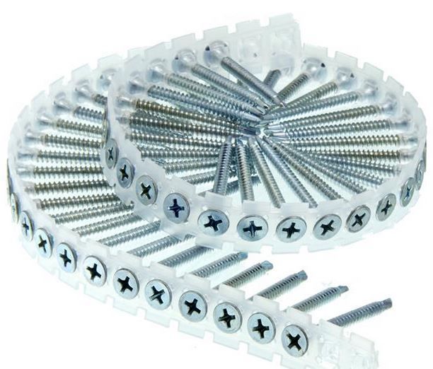 06C162CB Screw #6 x 1-5/8", Drywall to Heavy Steel, Clear Zinc