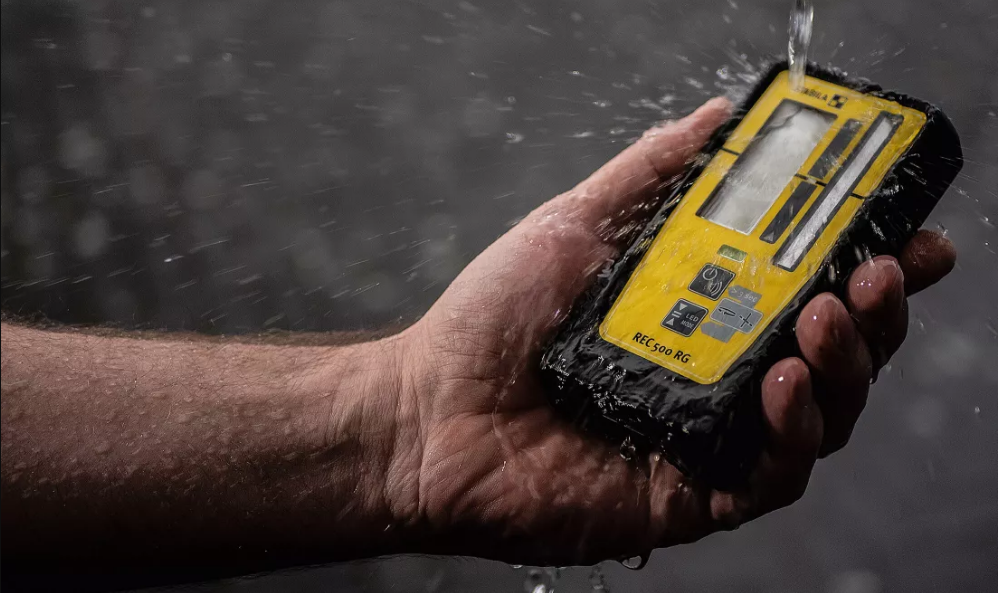 Stabila Type REC 500 RG Rotation & Line Receiver in use