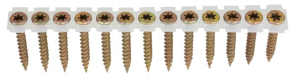 Senco 08F175YTK 2/3 Double Thread Subfloor Screw #8 x 1-3/4" plastic strip