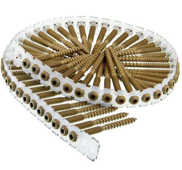 08S250W592 Screw, #8 x 2-1/2", Composite Deck, Weatherex 3, Tan