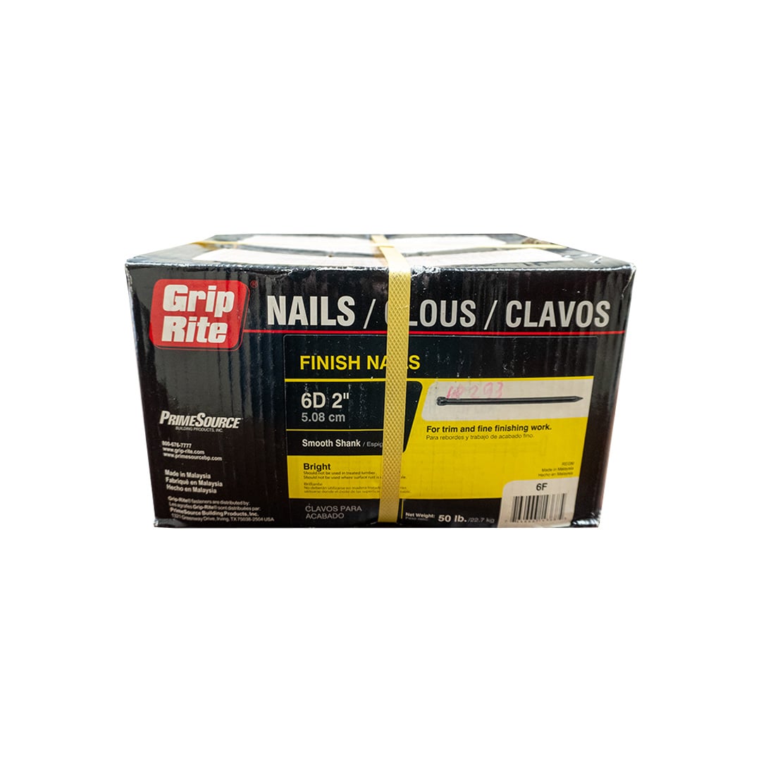 Grip Rite 6D 2" Smooth Bright Finish Nails (6F)