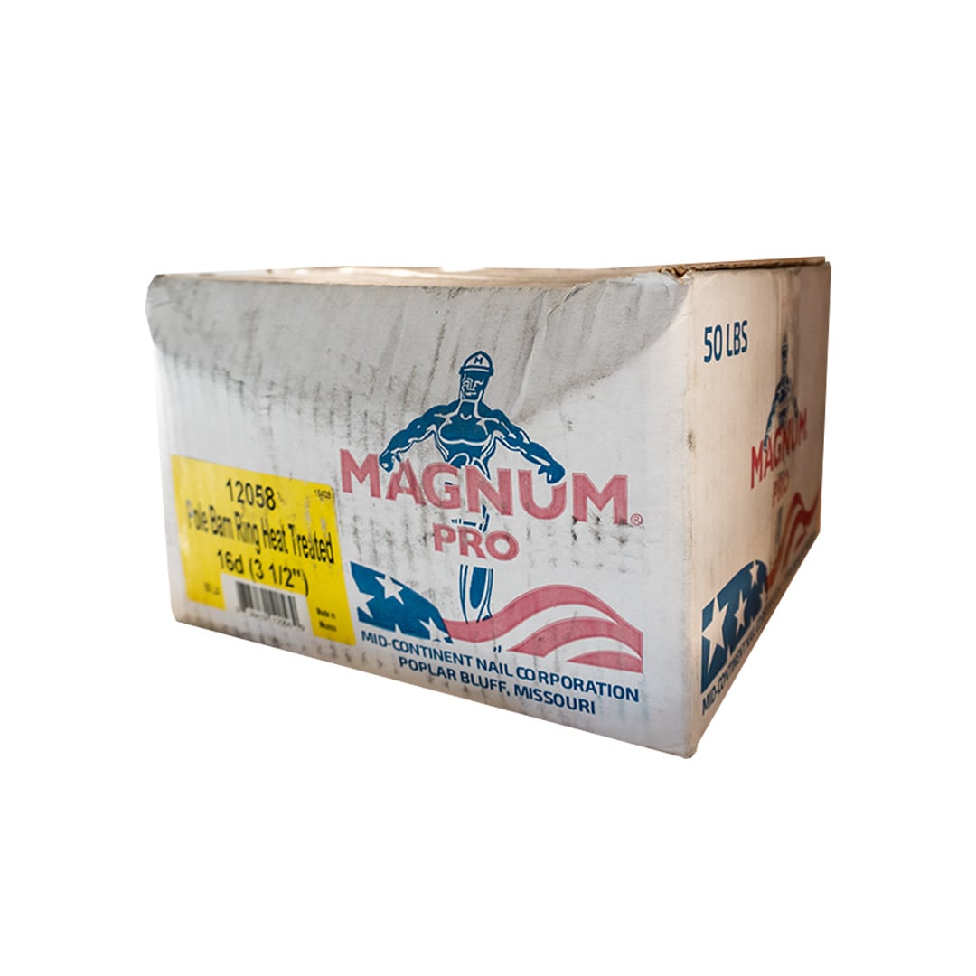 Magnum 16D 3-1/2" Ring Heat Treated Pole Barn Nail pack