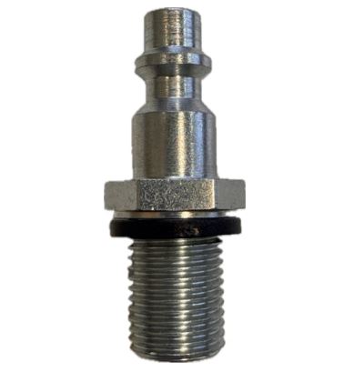 BeA 14001371 1/4" Industrial Interchange Air Plug US, 1/4" MPT
