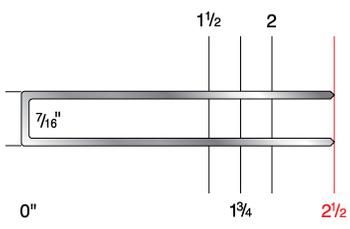 1580CGR 7/16" crown x 2-1/2" leg 15 gauge staples