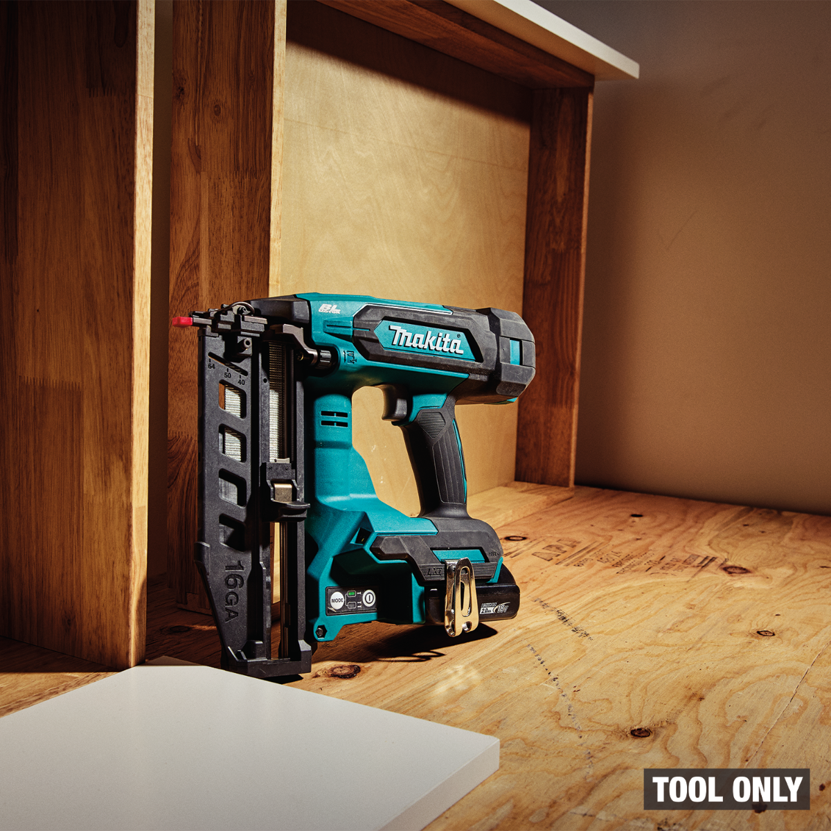Makita XNB05Z 18V LXT Brushless 16 Gauge Straight Finish Nailer environmental