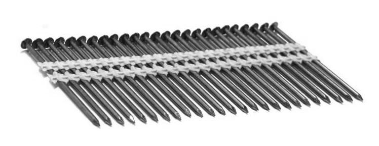 JASR7XD113SS 2-3/8" x .113 Ring 304 Stainless Steel Plastic Strip Nail