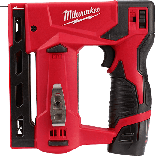 Milwaukee 2447-21 M12™ 3/8" Crown Stapler Kit, 1/4" to 9/16" tool