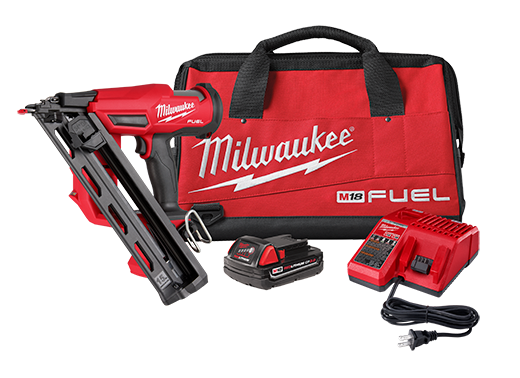 Milwaukee 2839-21CT M18 Fuel 15 Gauge Angled Finish Nailer Kit
