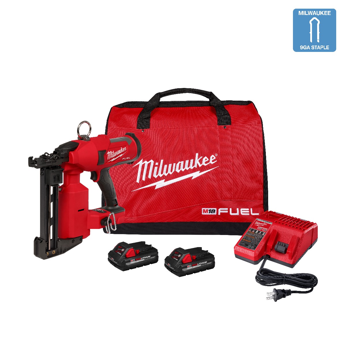Milwaukee 2843-22 M18 Fuel Utility Fencing Stapler Kit w/ case