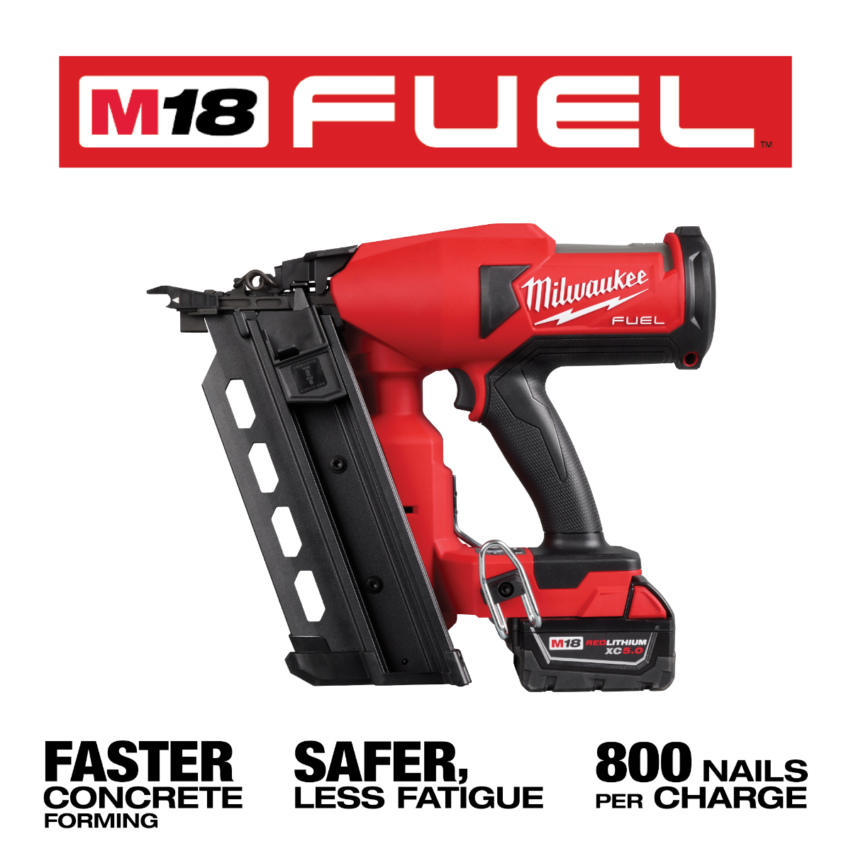 Milwaukee 2844-21 M18 Fuel Duplex Nailer Kit specs flyer