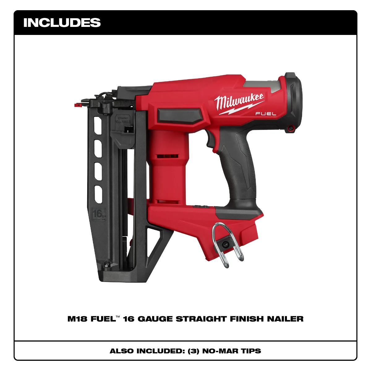 Milwaukee 3020-20 M18 Fuel 16 Gauge Straight Finish Nailer w/ Out Battery included in box
