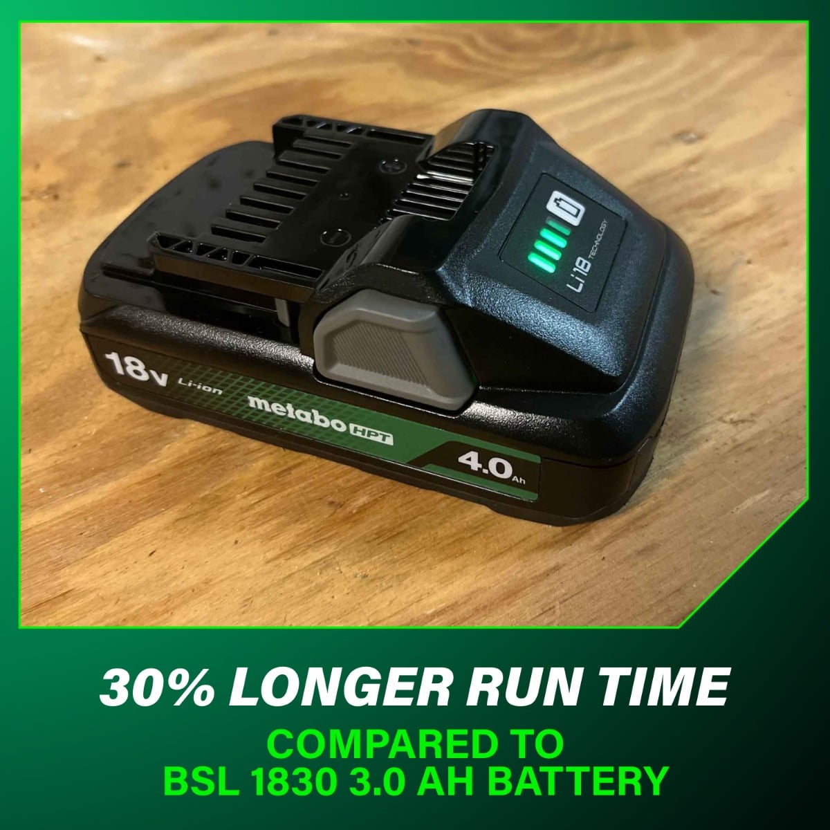 Metabo HPT BSL1840M 18V Lithium Ion Battery longer run time