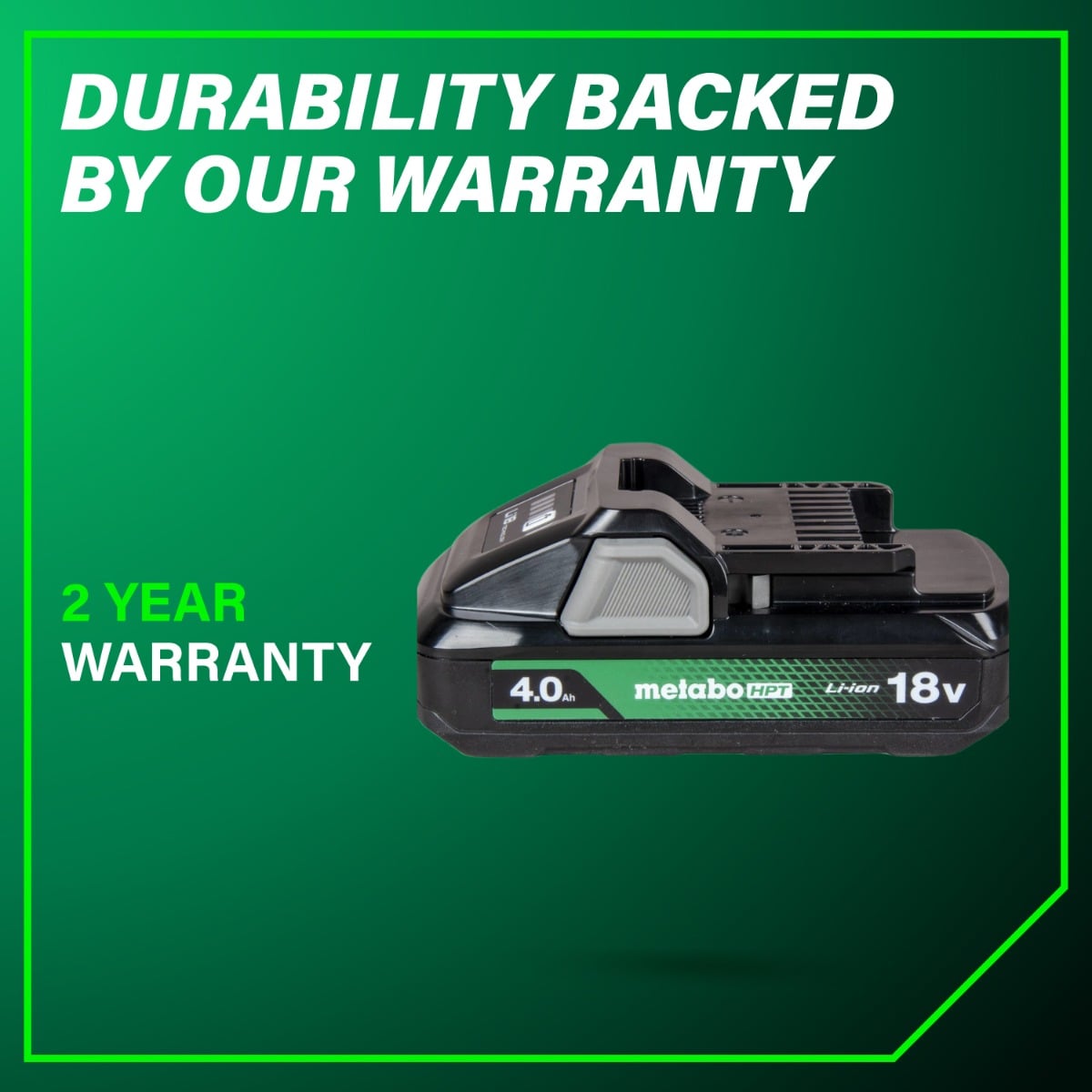 Metabo HPT BSL1840M 18V Lithium Ion Battery 2 year warranty