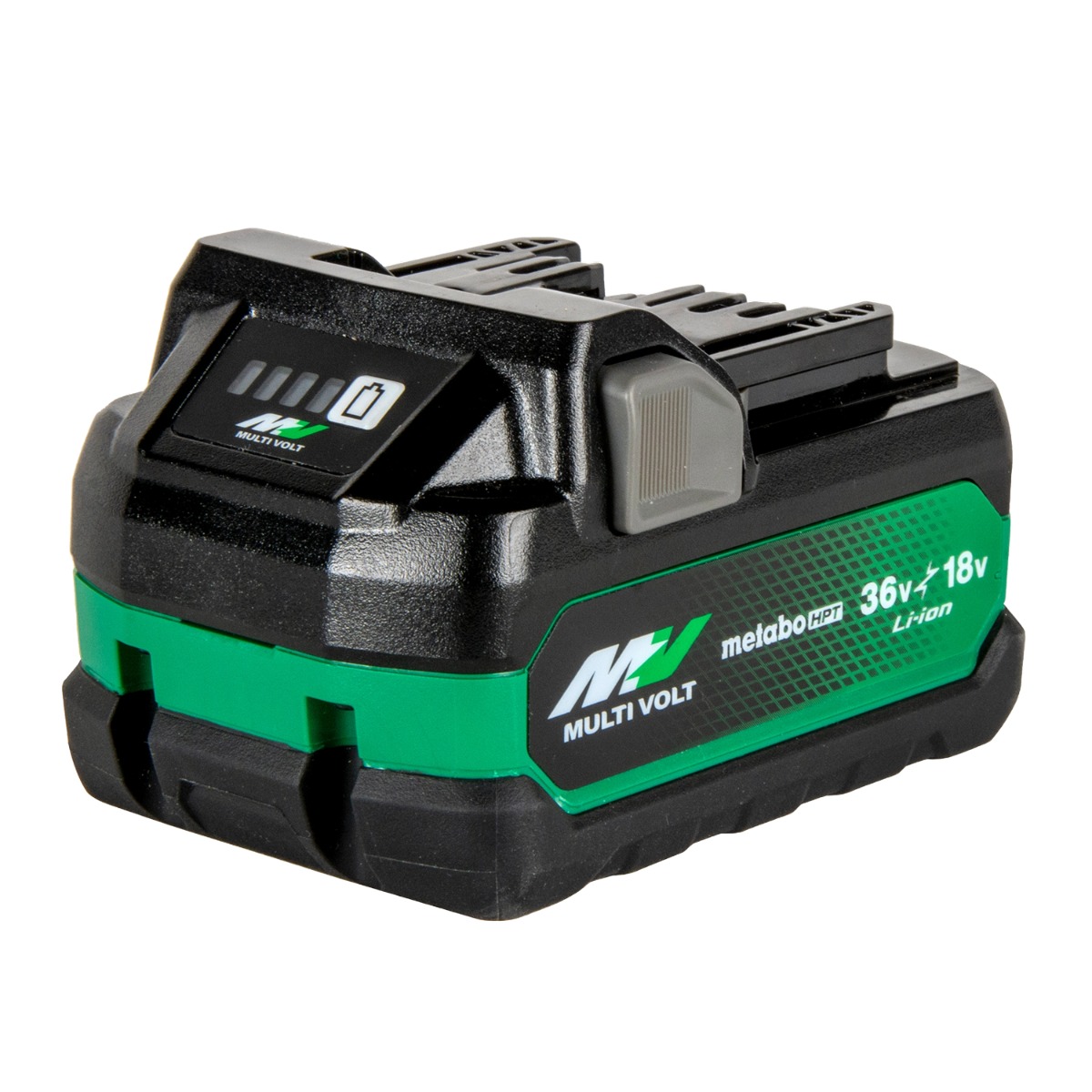 Metabo HPT BSL36A18X MultiVolt 36V/18V Li-Ion Battery angle view