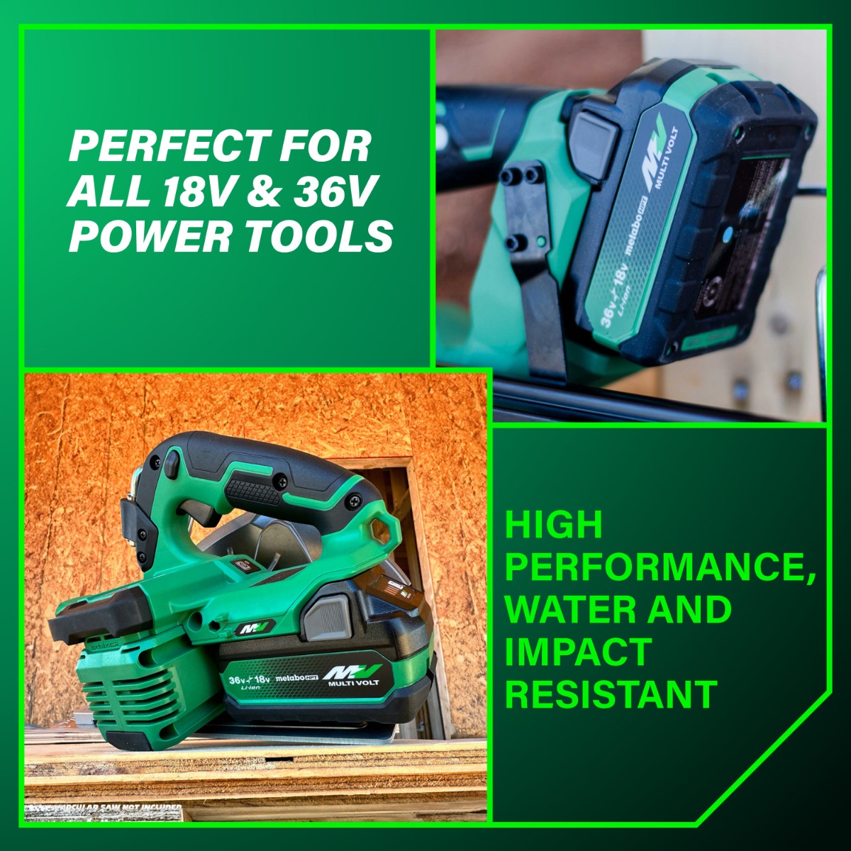 Metabo HPT BSL36A18X MultiVolt 36V/18V Li-Ion Battery high performance