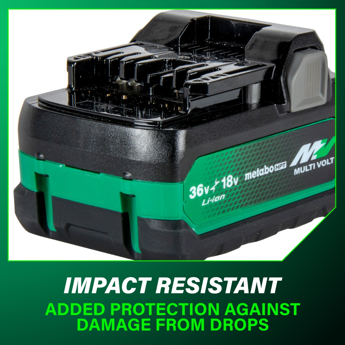 Metabo HPT BSL36A18X MultiVolt 36V/18V Li-Ion Battery impact resistant