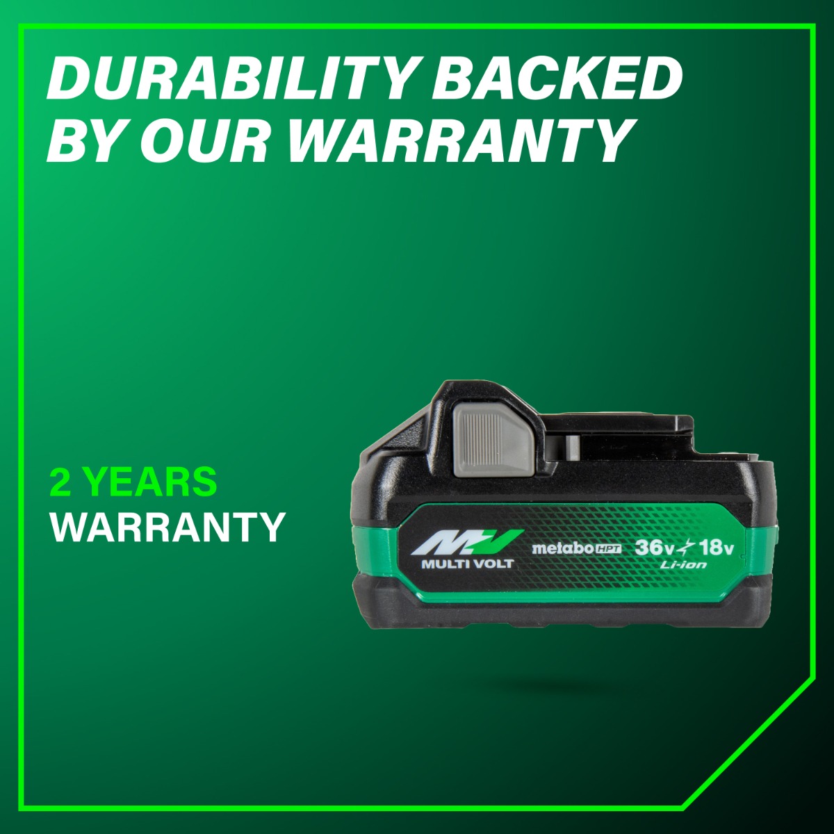Metabo HPT BSL36A18X MultiVolt 36V/18V Li-Ion Battery 2 year warranty