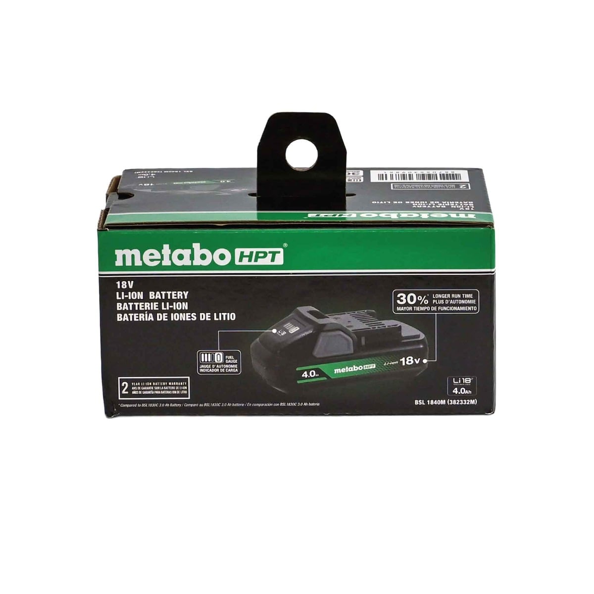 Metabo HPT BSL1840M 4.0 Ah Lithium Ion Battery w/ Fuel Gauge package