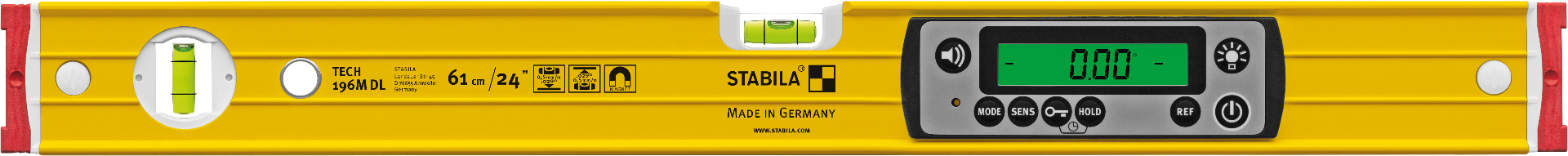 Stabila 36520 24" Magnetic Digital TECH Level w/ vials