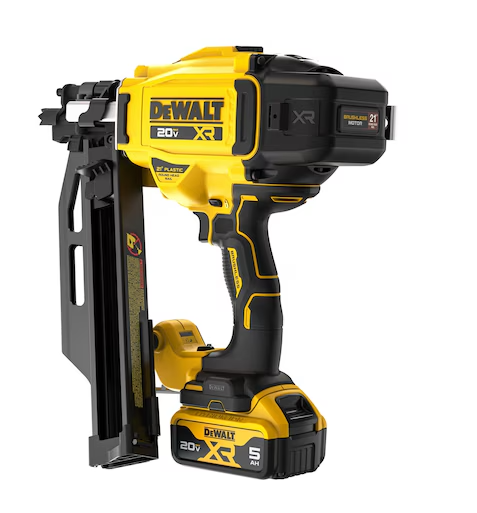 Dewalt DCN920P1 20V MAX Cordless 21-Degree Framing Nailer Kit, 2 to 3-1/2" with battery