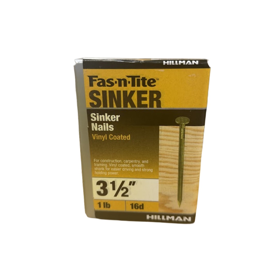 Hillman Fas-n-Tite 3-1/4" (16D) Vinyl Coated Sinker Nail 1 pound box
