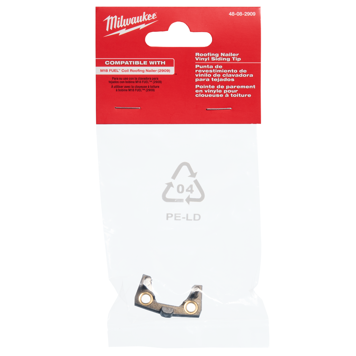 M18 FUEL Coil Roofing Nailer Vinyl Siding Tip 48-08-2909 package