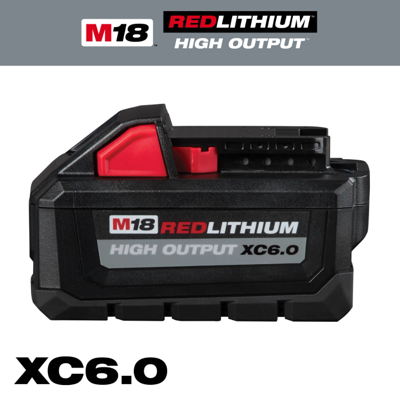Milwaukee M18 REDLITHIUM HIGH OUTPUT XC6.0 Battery Pack