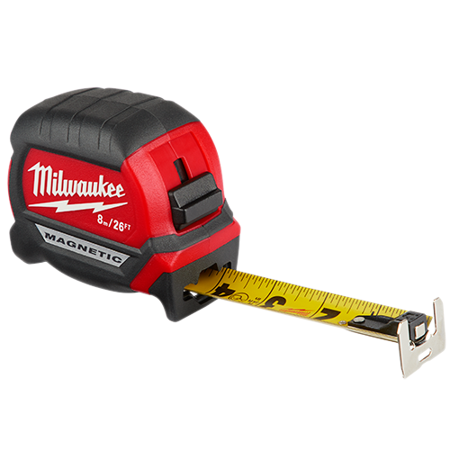 Milwaukee 8m/26ft Wide Blade Tape Measure 48-22-0326 blade coating