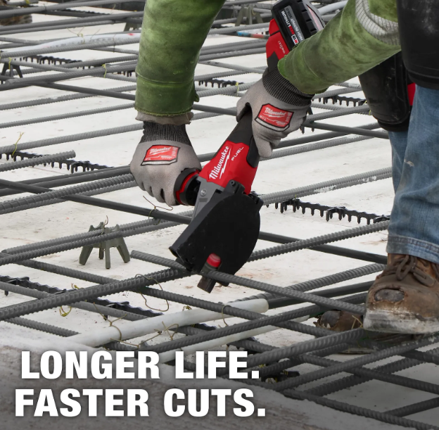 Milwaukee 48-40-4064 #10 (1-1/4") Rebar Cutting Blade faster cuts