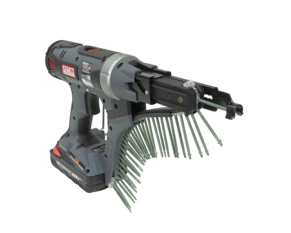 Senco DS322-18V Auto-Feed Cordless Screw Gun, 1" to 3" with screws