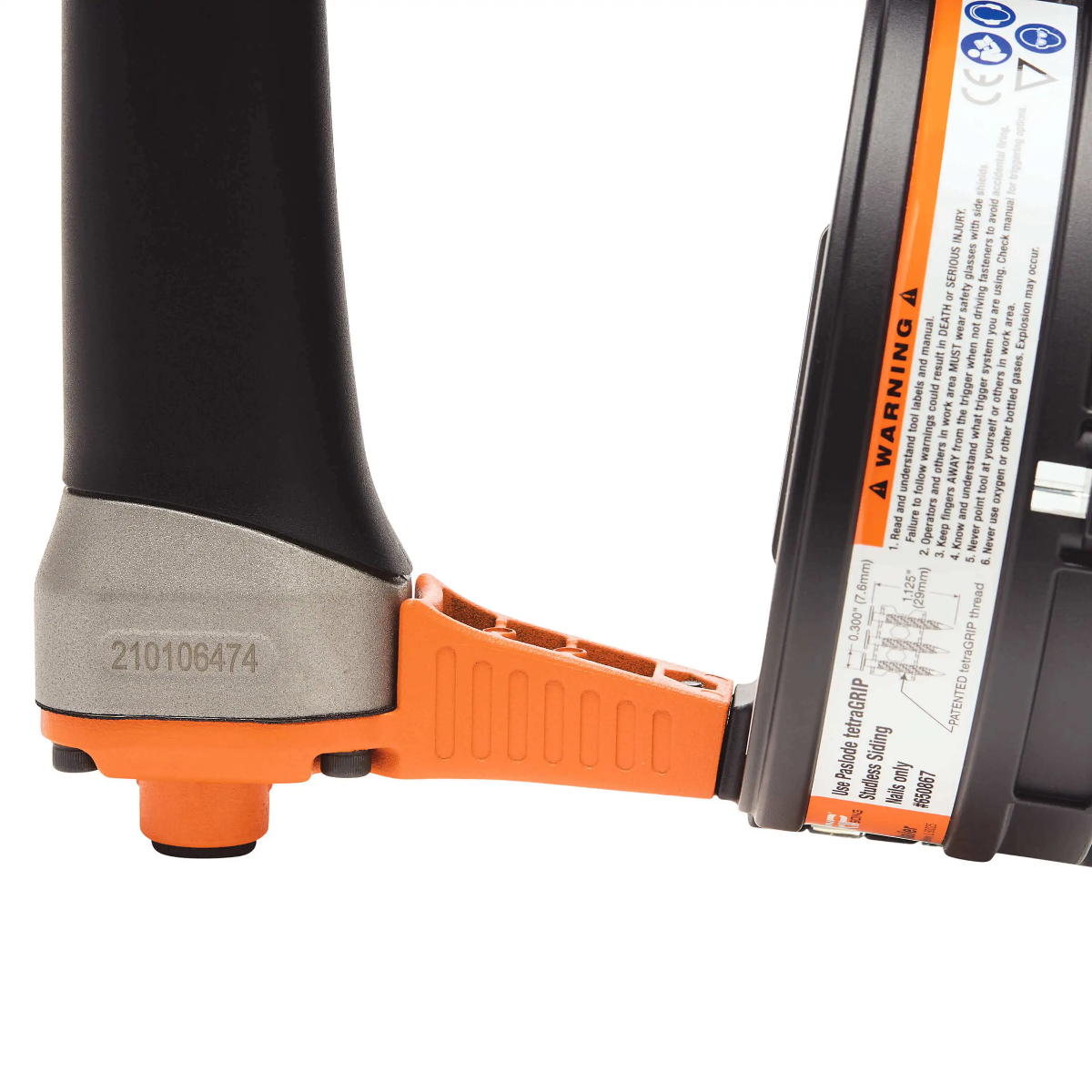 Paslode TetraGRIP TG100CSN Coil Siding Nailer 515400 air tool serial number