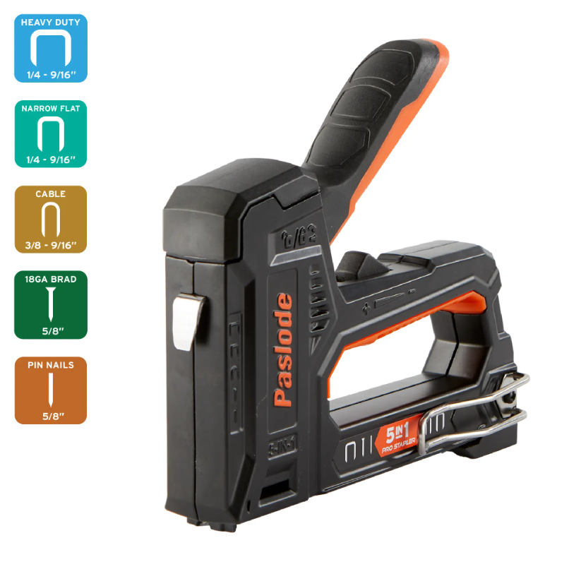 Paslode 516150 5-IN-1 Pro Manual Stapler 516150 for staples, brad & pin nail