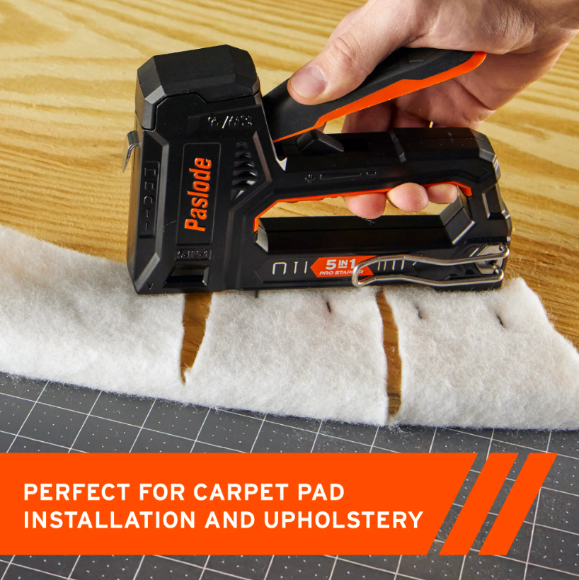 Paslode 516150 5-IN-1 Pro Manual Stapler carpet pad & upholstery