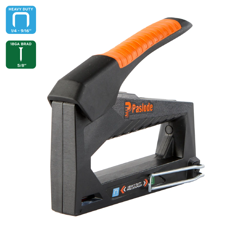 Paslode HD-PRO Heavy-Duty Pro Manual Stapler for 1/4" to 9/16" staples & 18ga brads