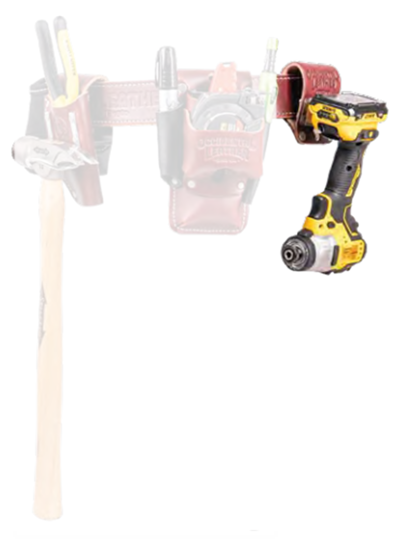 Occidental Leather 5522 Belt Worn Tool & Tape Holder with tool belt