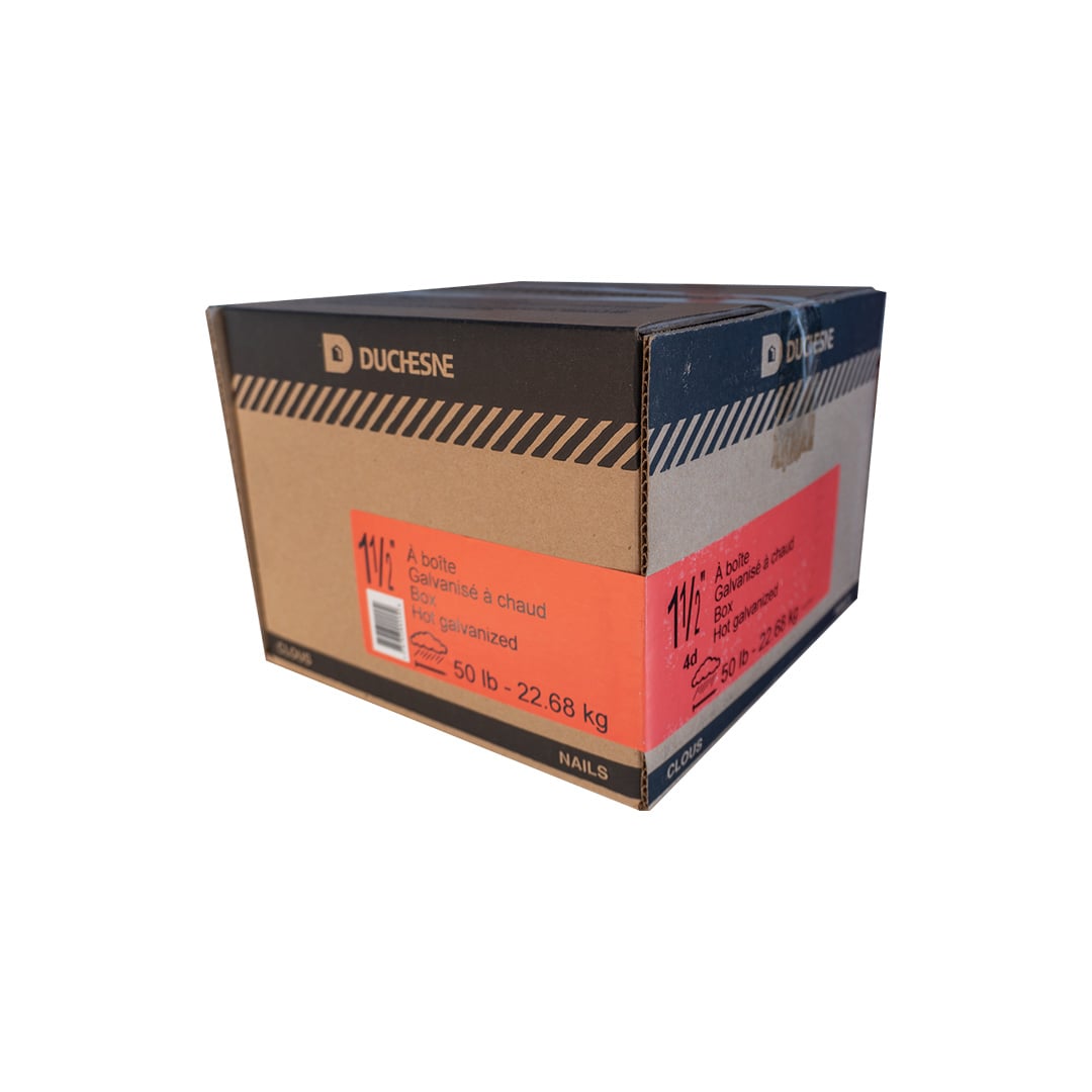 4D 1-1/2" Smooth Shank Hot Dipped Galvanized Framing Nail 57092 50-pound box