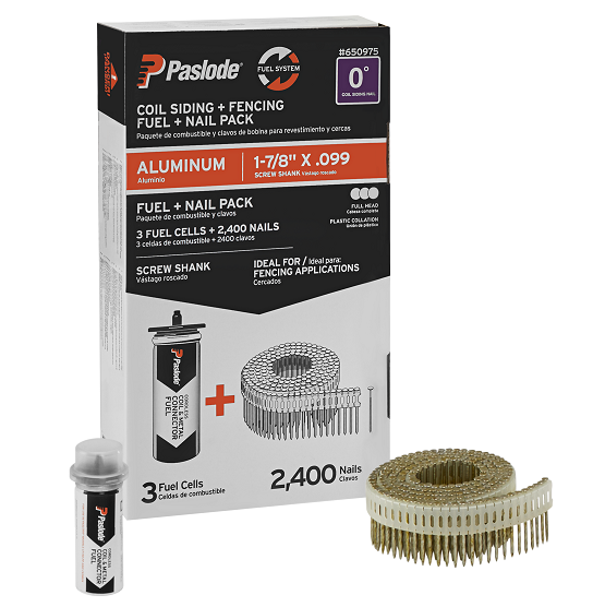 1-7/8" x .099 Aluminum Screw Shank Coil Fuel & Nail Pack