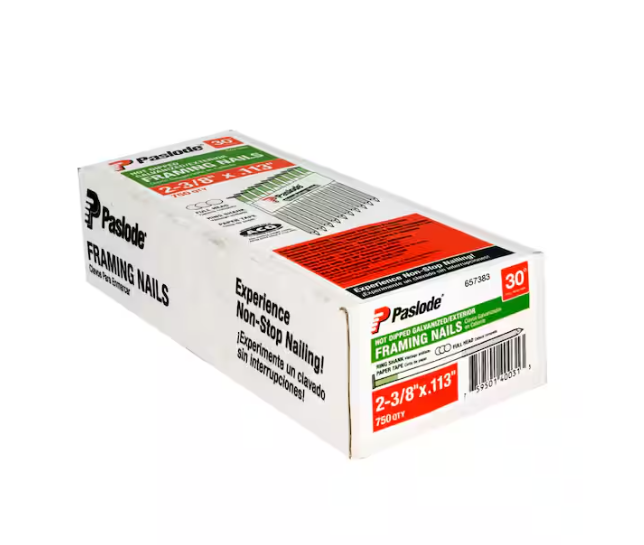 Paslode 657383 2-3/8" x .113 Ring Hot Dip Galvanized Plus Handy Pack - 750ct