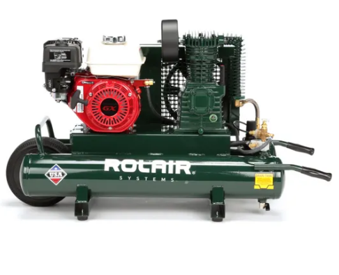 ROLAIR 6590HK18-0001 6.5 HP Gas Powered Portable Air Compressor