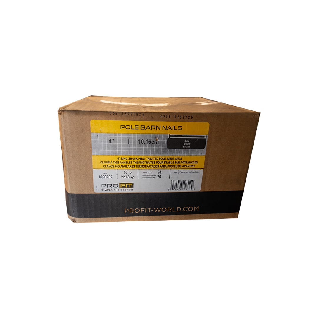 Pro-Fit 20D 4" Ring Brite Pole Barn Nail