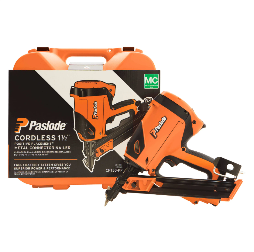 Paslode CF150-PP Cordless Positive Placement Metal Connector Nailer, 1-1/2" tool and case