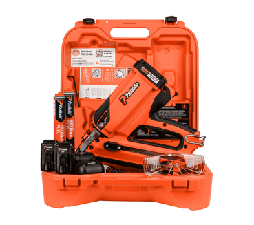 Paslode CF325XPRO24 #906800 Cordless XPro 30-Degree Framing Nailer case contents