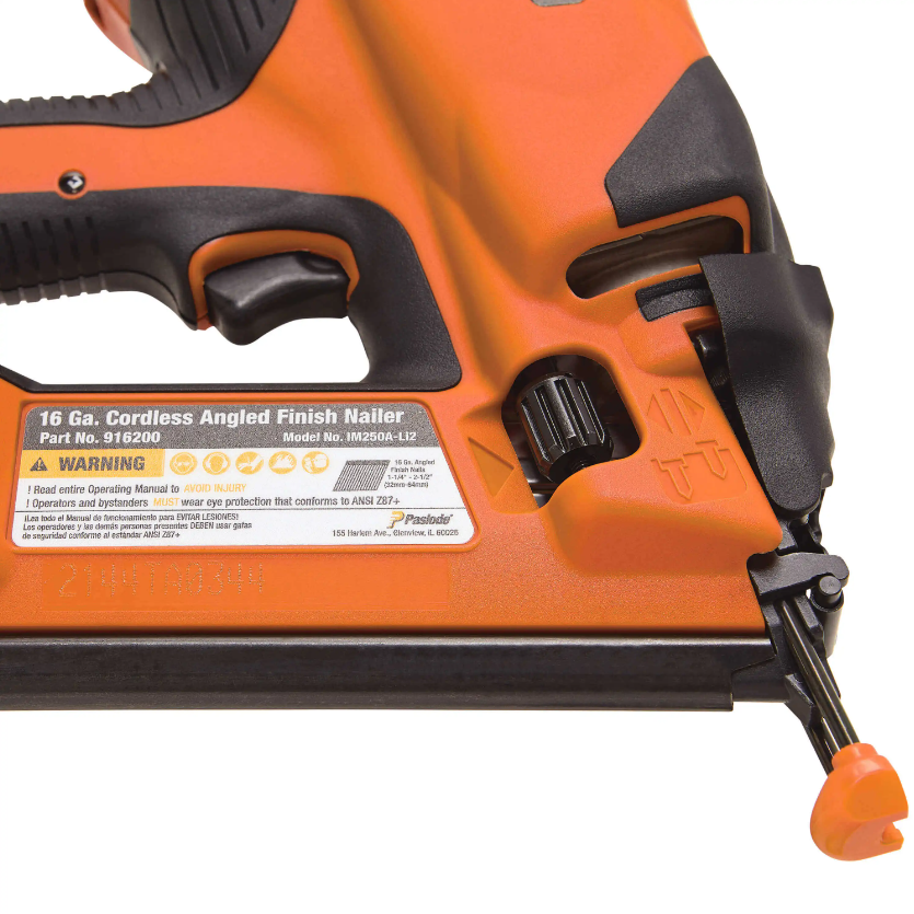 Paslode IM250A-Li2 Lithium Ion Cordless Finish Nailer 916200 flat