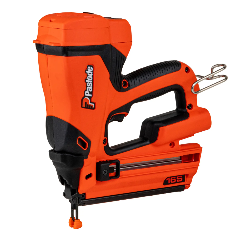 Paslode IM250S-Li2 16 Gauge Straight Cordless Finish Nailer downward angle
