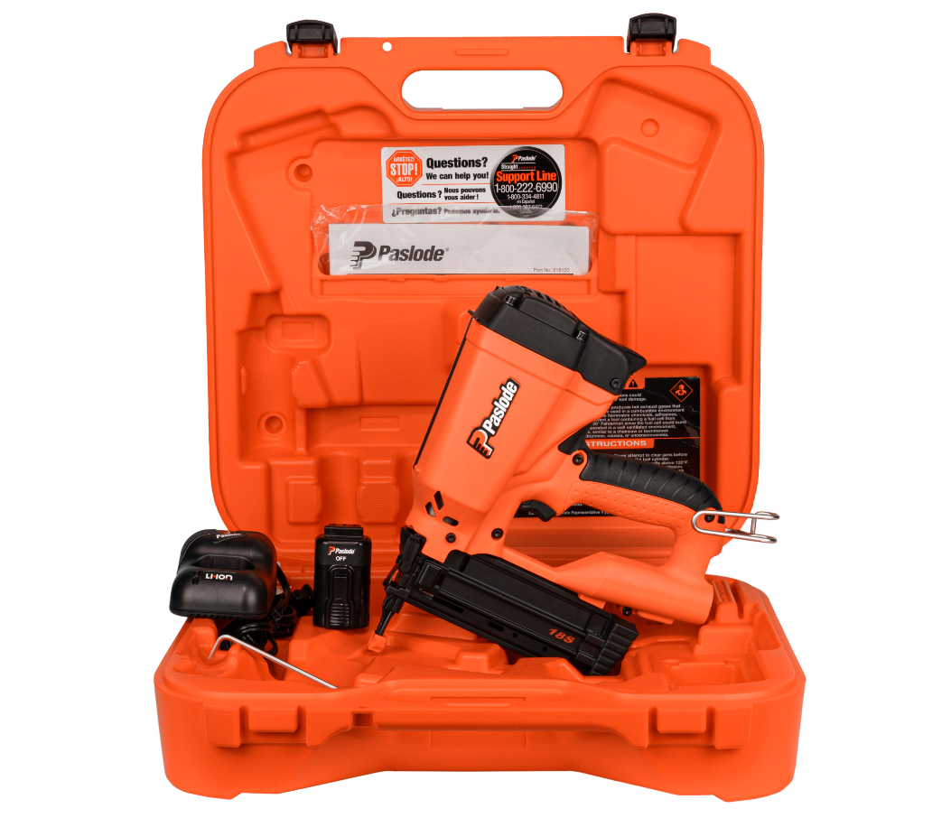 Paslode CT200S24 Cordless 18 Ga Brad Finish Nailer 2-Strip with case battery charger included