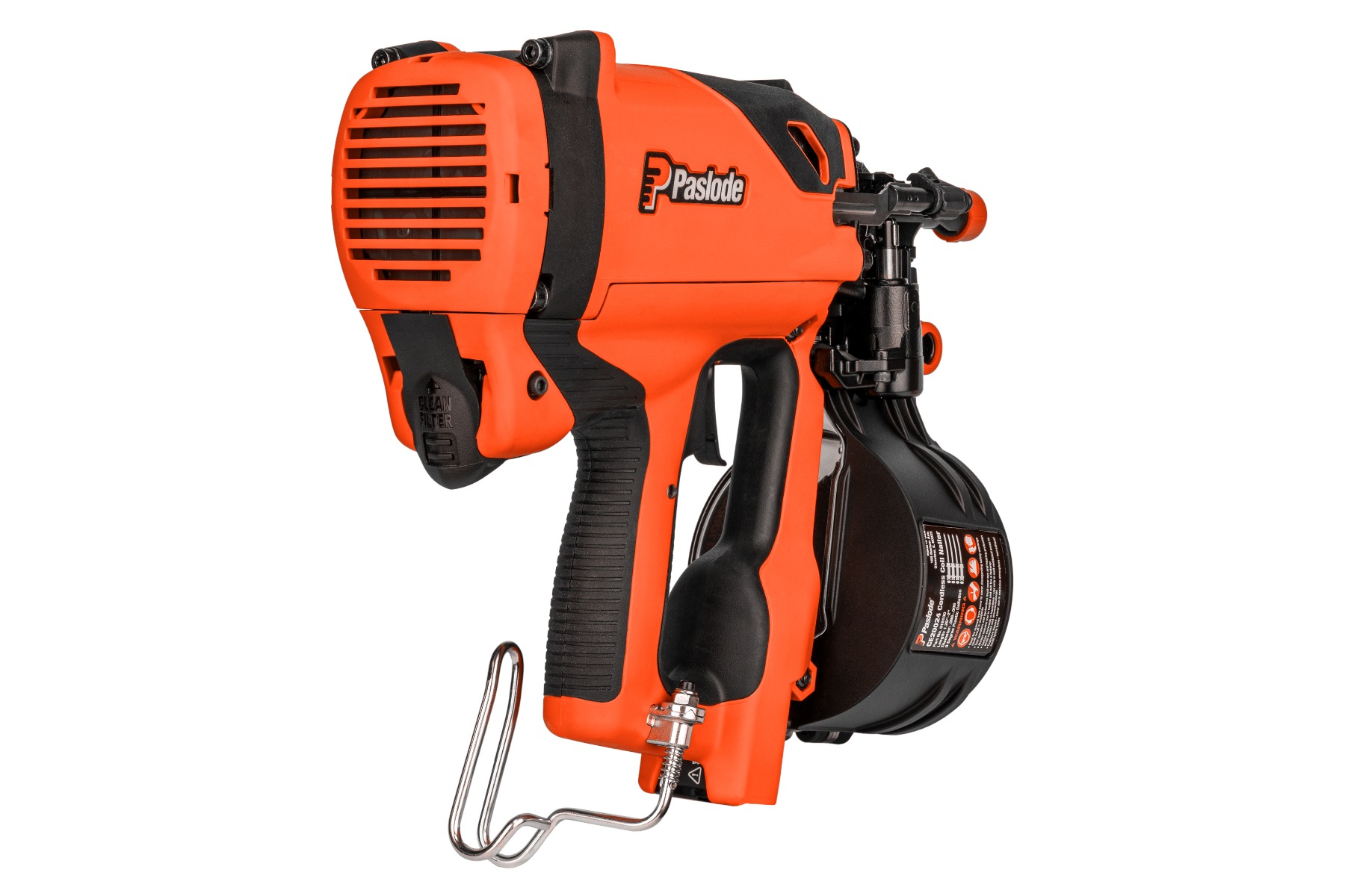 Paslode CSF 919100 Coil Siding & Fencing Nailer, 1-1/4" to 2" back side