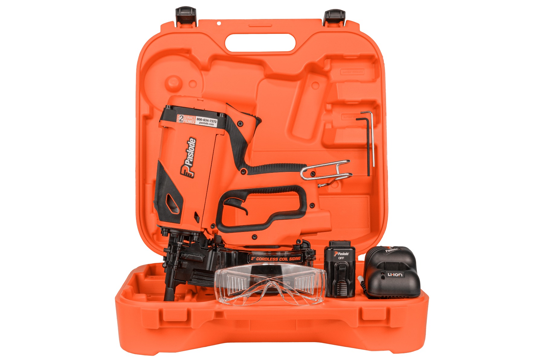 Paslode CSF 919100 Coil Siding & Fencing Nailer, 1-1/4" to 2" inside box case